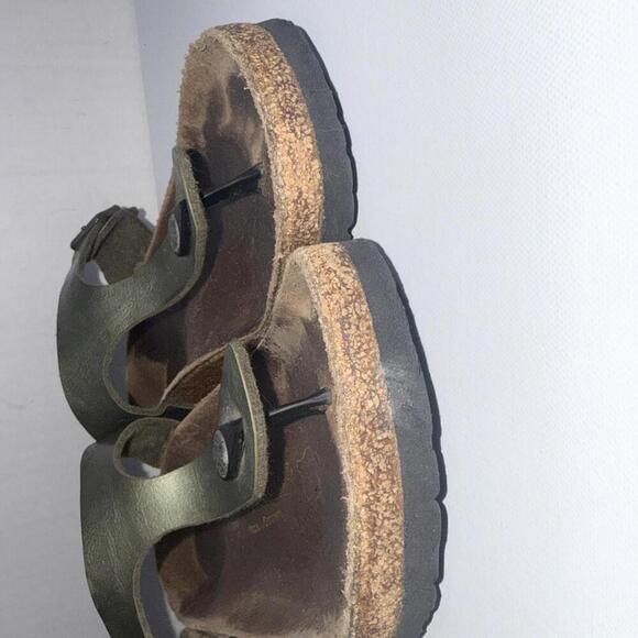 BIRKENSTOCK Gizeh Green Metallic Gorpcore Boho Thong Sandals Size 40 - Picture 5 of 15